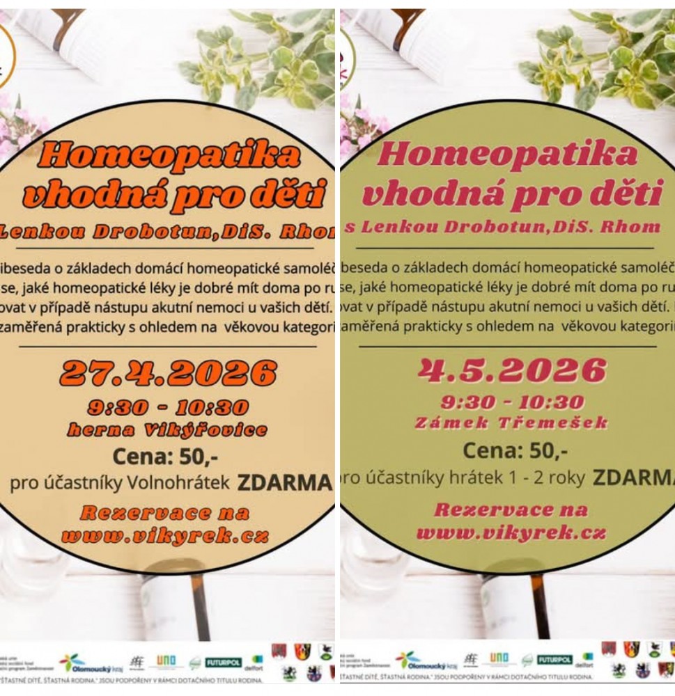 Homeopatika vhodná pro děti - Minibeseda