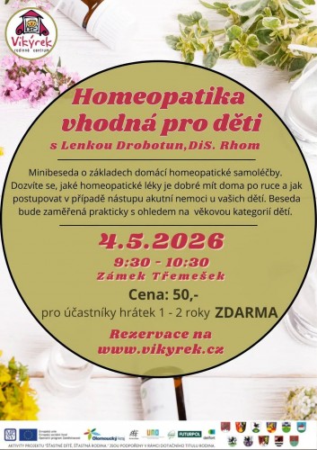  Homeopatika vhodná pro děti 4.5.2026 Třemešek