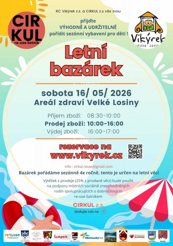 Letní bazárek -16.5.2025(KAPACITA NAPLNĚNA)