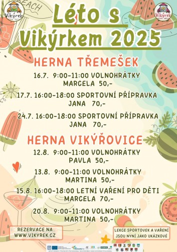  Letní vaření pro děti - 15.8.2025 - Vikýřovice