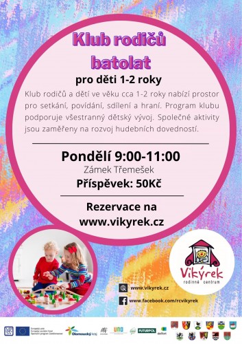  Pondělí - Klub rodičů batolat - Třemešek