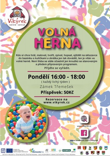  Pondělí - Volná herna - Třemešek
