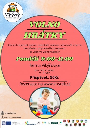  Pondělí - Volnohrátky - Vikýřovice