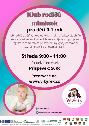  Středa -Klub rodičů miminek - Třemešek
