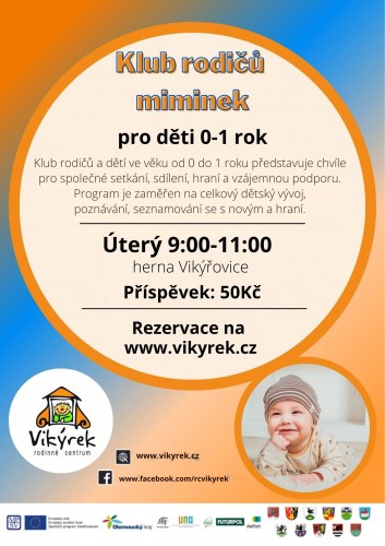  Úterý - Klub rodičů miminek - Vikýřovice