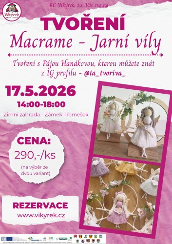  Tvoření macrame- Jarní víly - 17.5.2026
